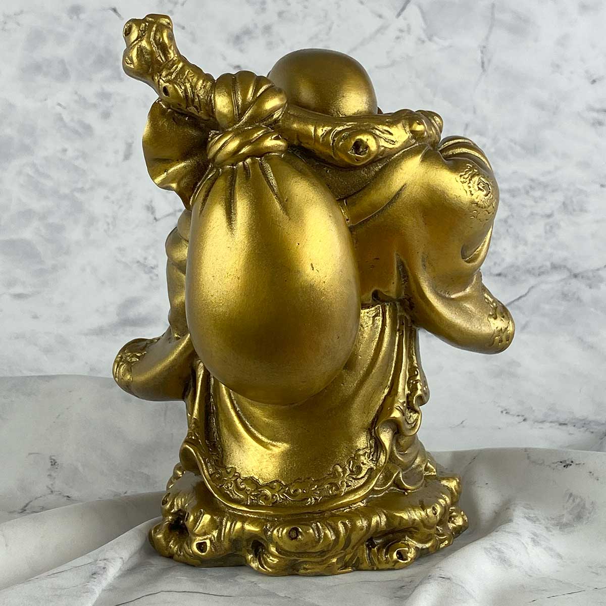 布袋尊（布袋様）銅製仏像 46cm｜金運・商売繁盛・家庭円満を招く