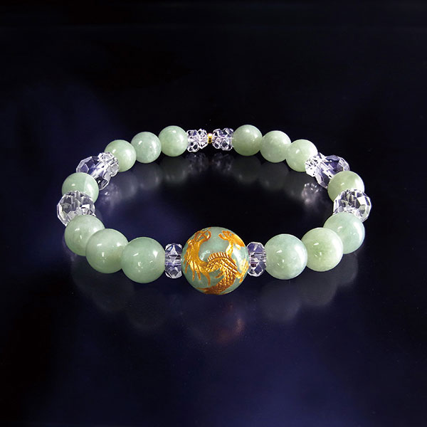 翡翠・金龍・18金ブレスレット(IB843) | すべての商品 | 作務衣の専門