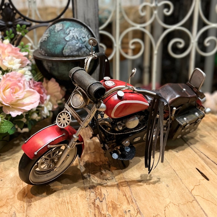 リキ モーターサイクル バイク レッド ハーレー コレクション おもちゃ