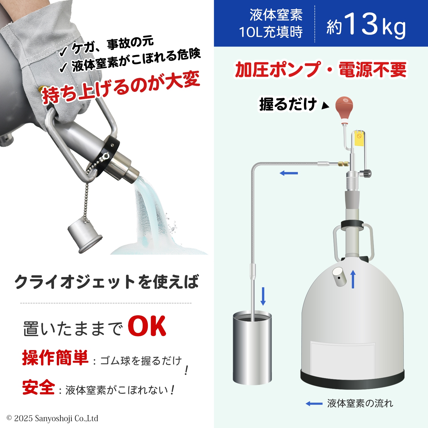 ジェック東理社 液体窒素容器 シーベル ( CEBELL ) 5L 液化窒素運搬