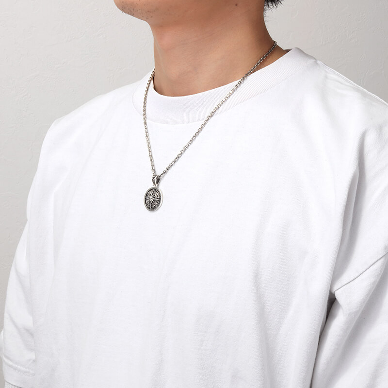 アラベスク サンシンボル ラウンド シルバー925ペンダントトップ｜全て