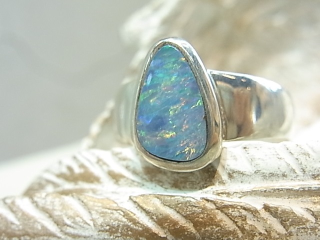 RY0013F ボルダーオパール シルバーリング (シングル) | アクセサリー