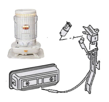 コロナ【部品】対流型石油ストーブSL-6619用部品【点火ヒータ＋点火