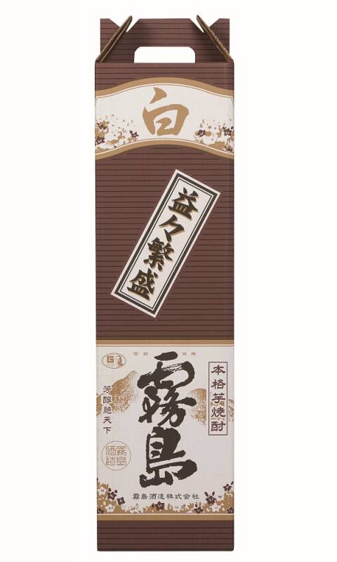 白霧島 25度 益々繁盛ボトル（4500ml／4.5L／二升五合）【飾り箱入り