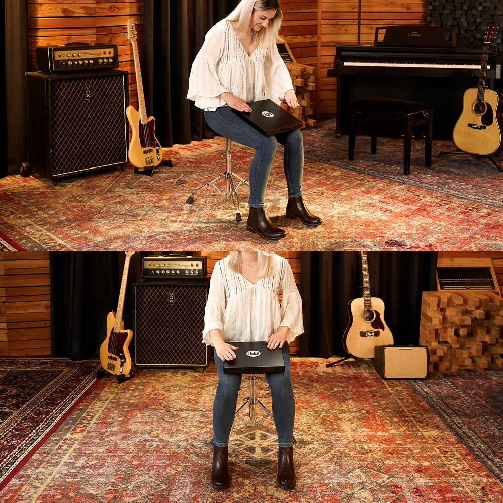 MEINL Percussion トラベルカホン + 専用ケース + フットタンバリン