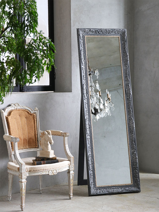 SGDスタンドミラーフェストコールグレー