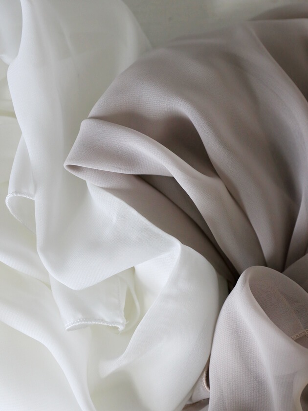 Chez moiカーテンOrganza Basicグレージュ140x220cm