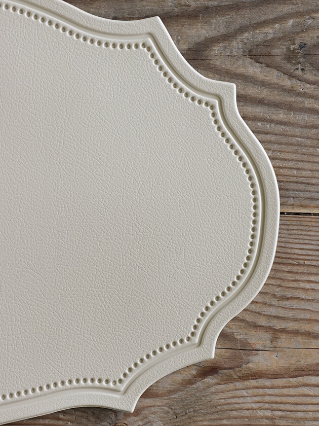 フェイクレザープレースマットWindライトグレー サラグレース