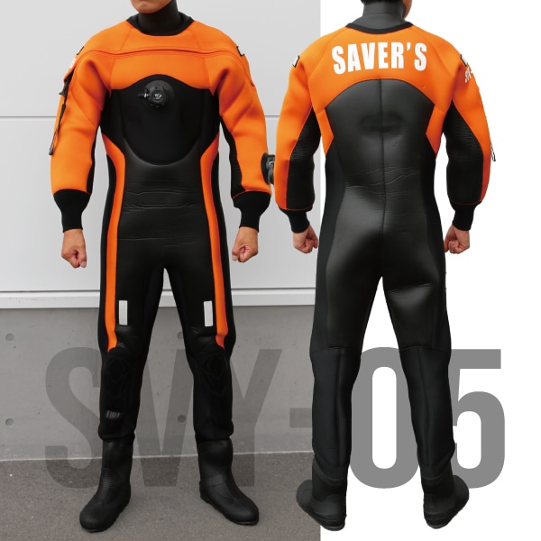 受発注】フロントエントリードライスーツ SVY-05 【セイバーズ