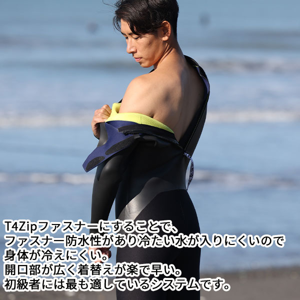 SURFBOARD BANK限定 BEWET ビーウェット T4ZIP 5/3MM 22-23モデル