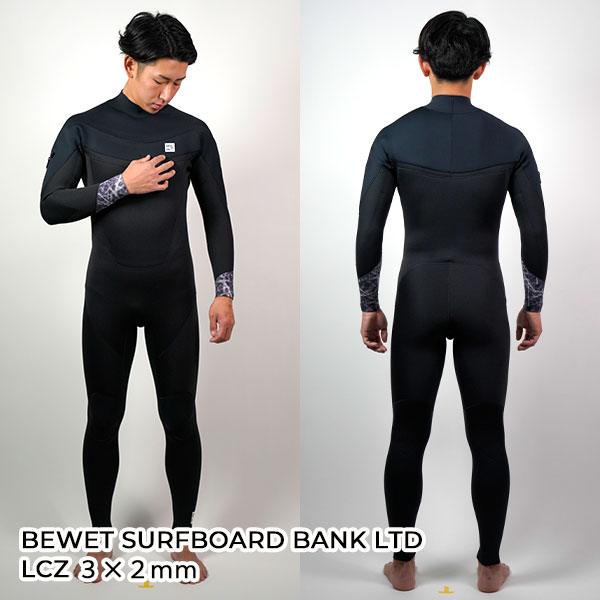 SURFBOARD BANK限定 BEWET ビーウェット メンズ サーフィン ウェット