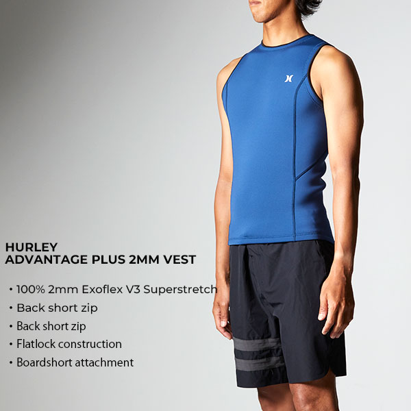 HURLEY ハーレー ADVANTAGE PLUS 2MM VEST MZVSAD23 2023年 メンズ