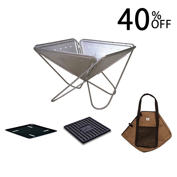 スノーピーク 焚火台Mスターターセット 40％OFF 1点限り