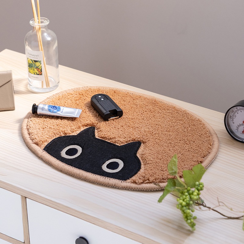 アツコマタノ MEME アクセントマット 約23×30cm キャメル | ブランド