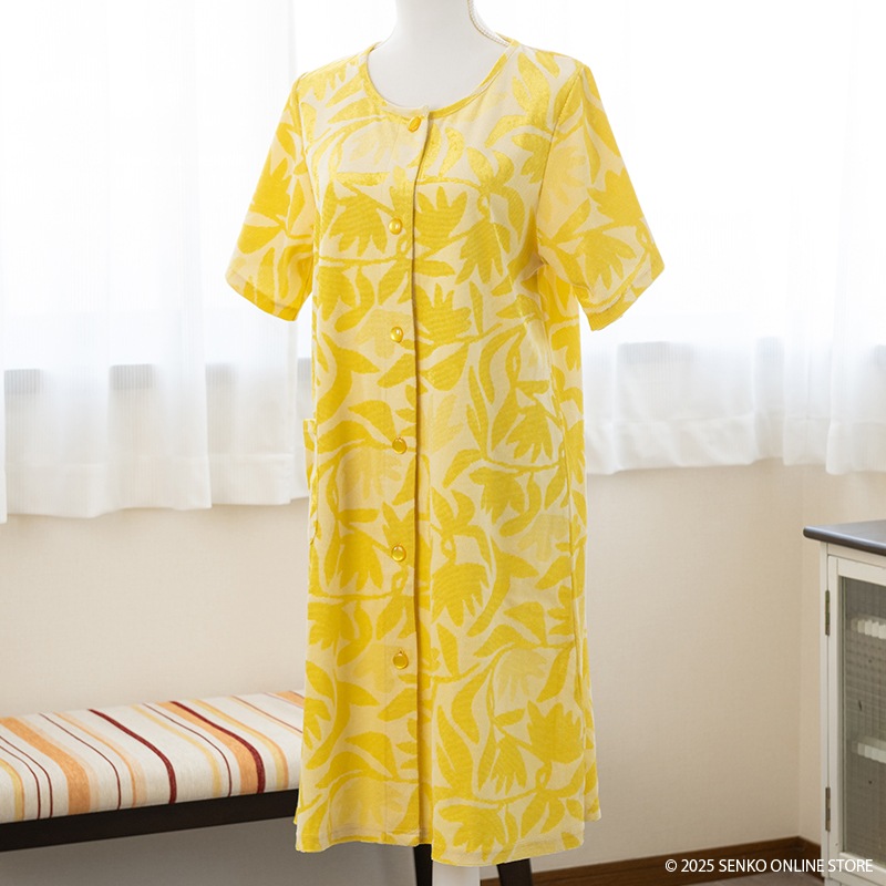 Cozyfeels カットリーフマエアキ タオルドレス M-L/L-LL ブルー/ピンク