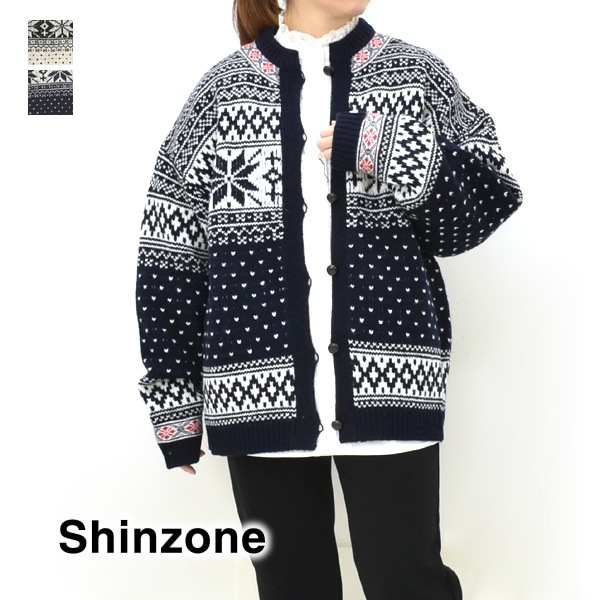 25AW】THE SHINZONE シンゾーン NORWAY KNIT CARDIGAN ノルウェー