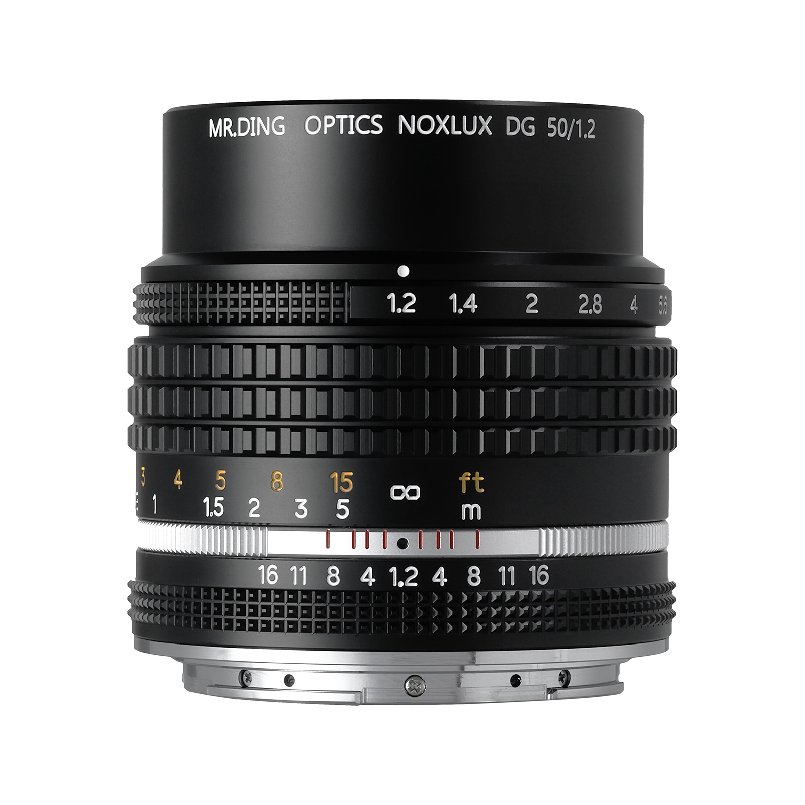 MR.DING Noxlux DG 50mm F1.2 大口径レンズ ニコンZマウント ブラック
