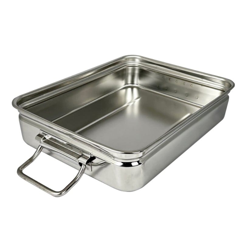 18-8 番重バット(丸棒取手付) 小 浅型8cm SH-3729-08H | SUGICO