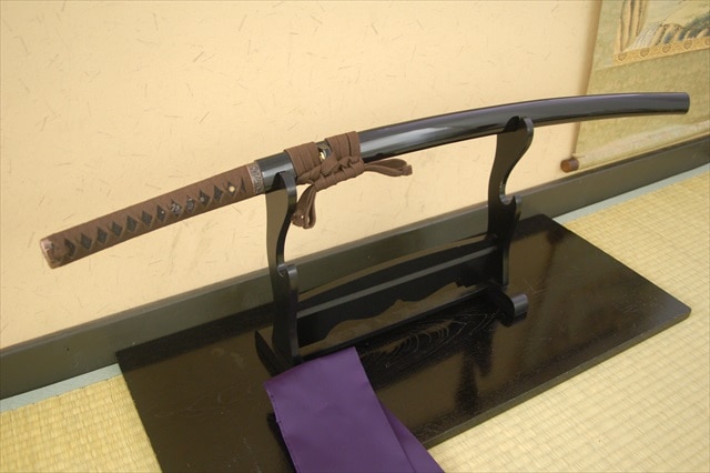 即納品 姫鶴一文字 上杉謙信愛刀 亜鉛合金刀身 刀袋付 高級模造刀