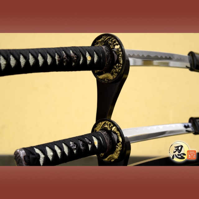 黒呂鞘 大刀 小刀セット 模造刀｜【公式】模造刀・居合刀の専門店「忍屋」