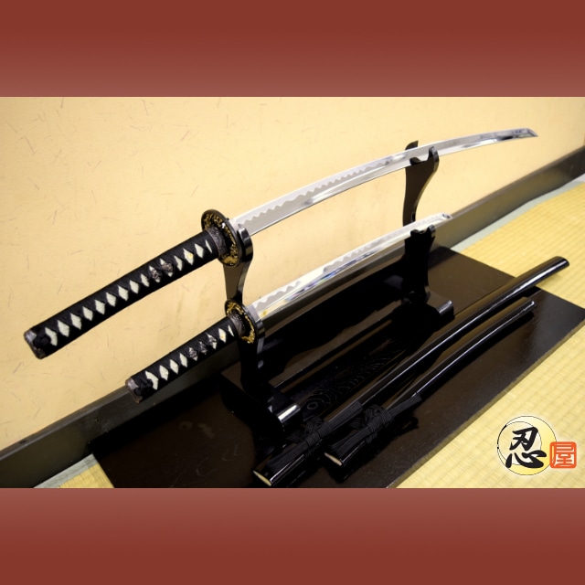 黒呂鞘 大刀 小刀セット 模造刀｜【公式】模造刀・居合刀の専門店「忍屋」