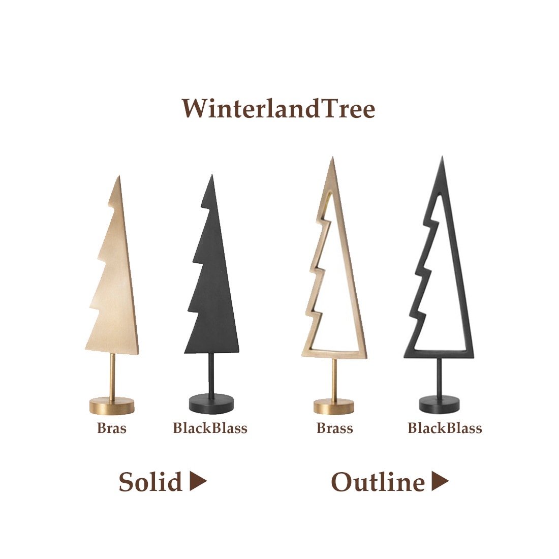 ferm LIVING】Winterland Tree《Solid》ファームリビング ウィンター