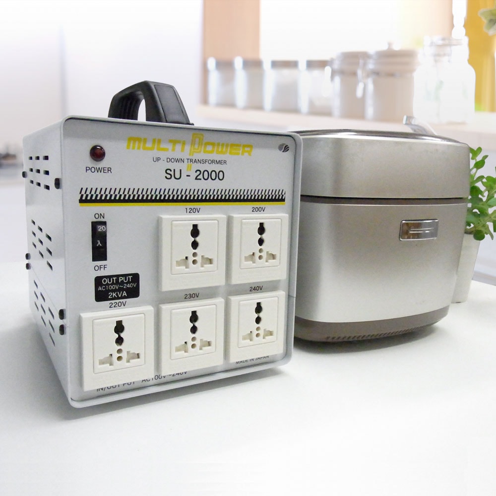 予約受付品】SU-2000-DN 海外国内用 2000W 変圧器 アップダウン