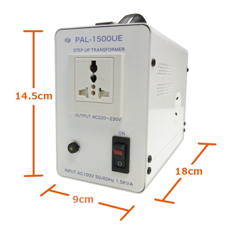 PAL-1500UE-DN 国内用 1500W 変圧器 アップトランス(二重梱包