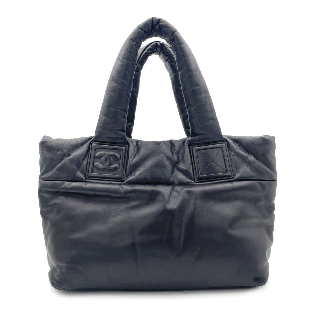 CHANEL シャネル コココクーン トートバッグ レザー ブラック 13番台