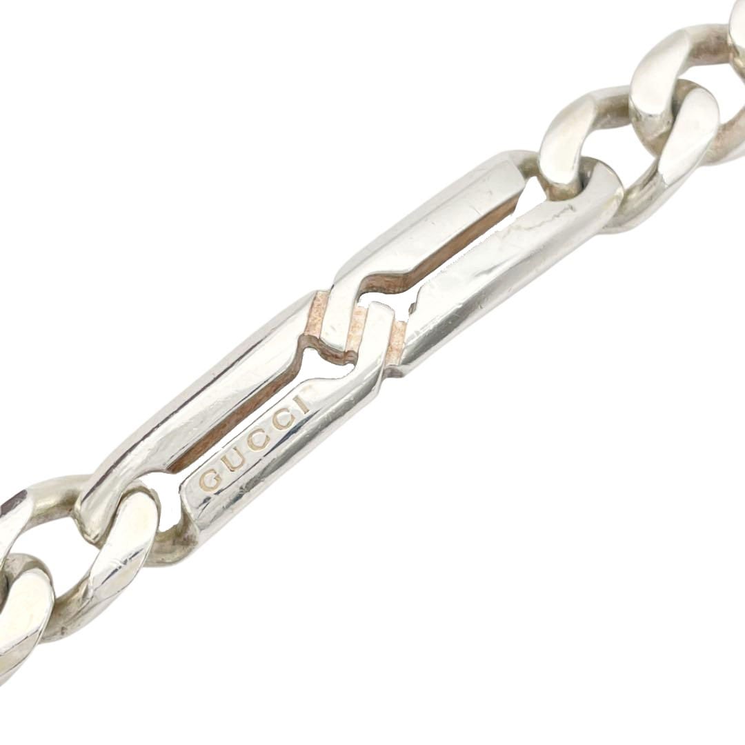 GUCCI グッチ ノットブレスレット 喜平チェーン Ag925 シルバー #18