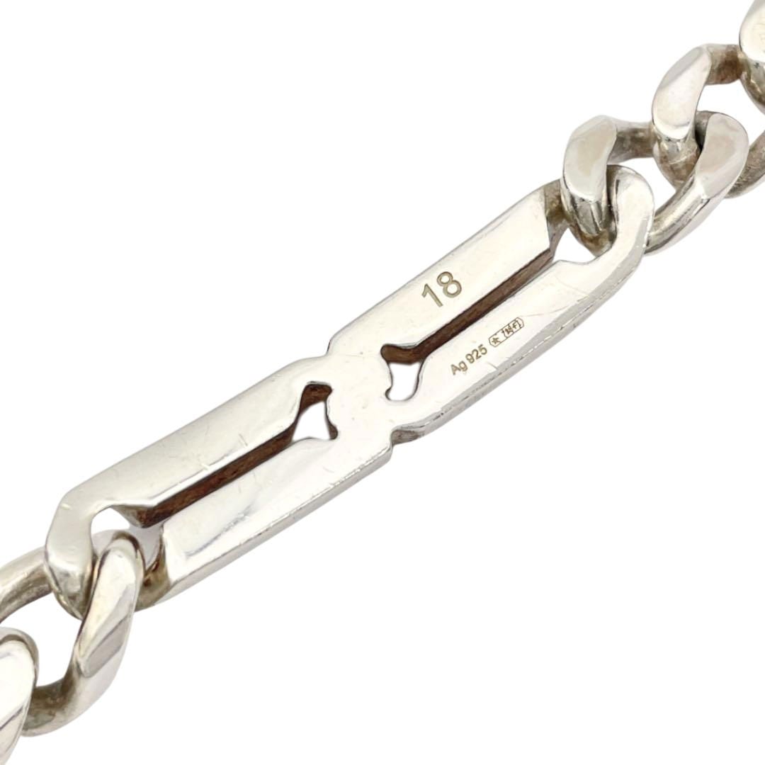 GUCCI グッチ ノットブレスレット 喜平チェーン Ag925 シルバー #18