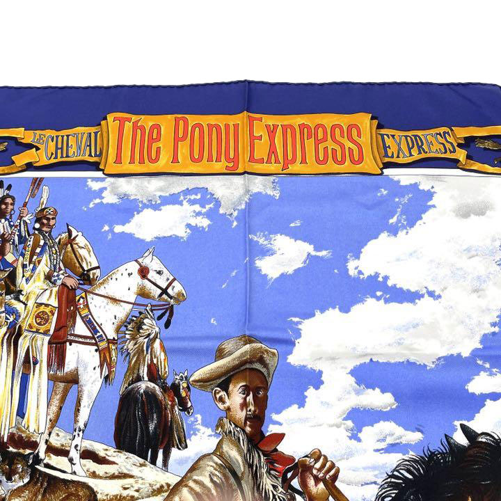 HERMES エルメス スカーフ カレ90 『The Pony Express（ポニー