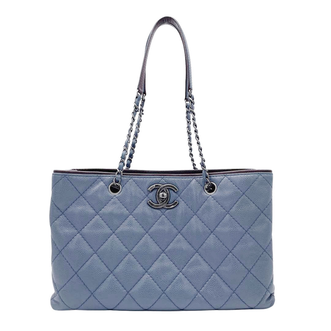 CHANEL シャネル マトラッセ チェーンショルダー トートバッグ ターン