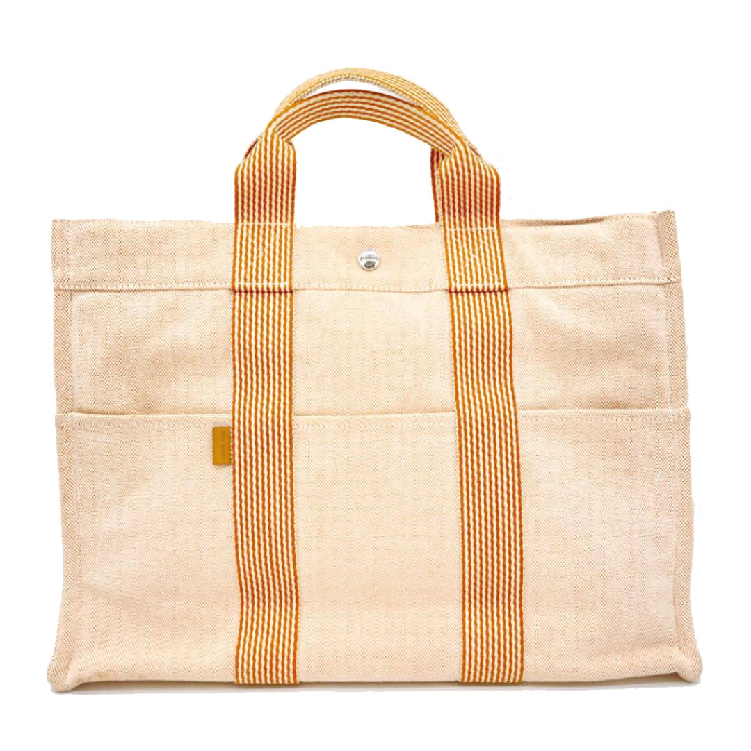 HERMES エルメス トートバッグ ニューフールトゥMM キャンバス