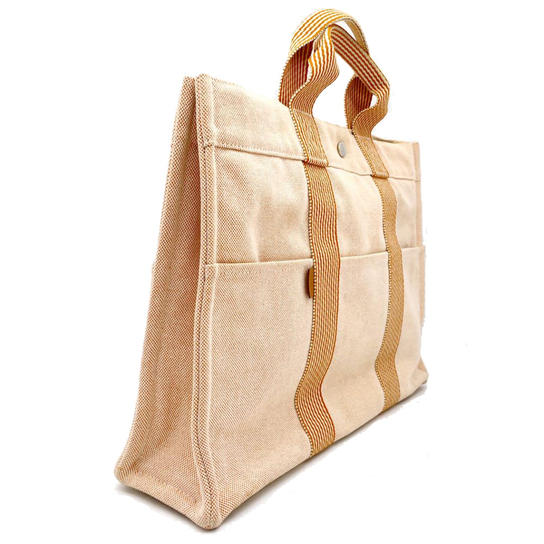 HERMES エルメス トートバッグ ニューフールトゥMM キャンバス