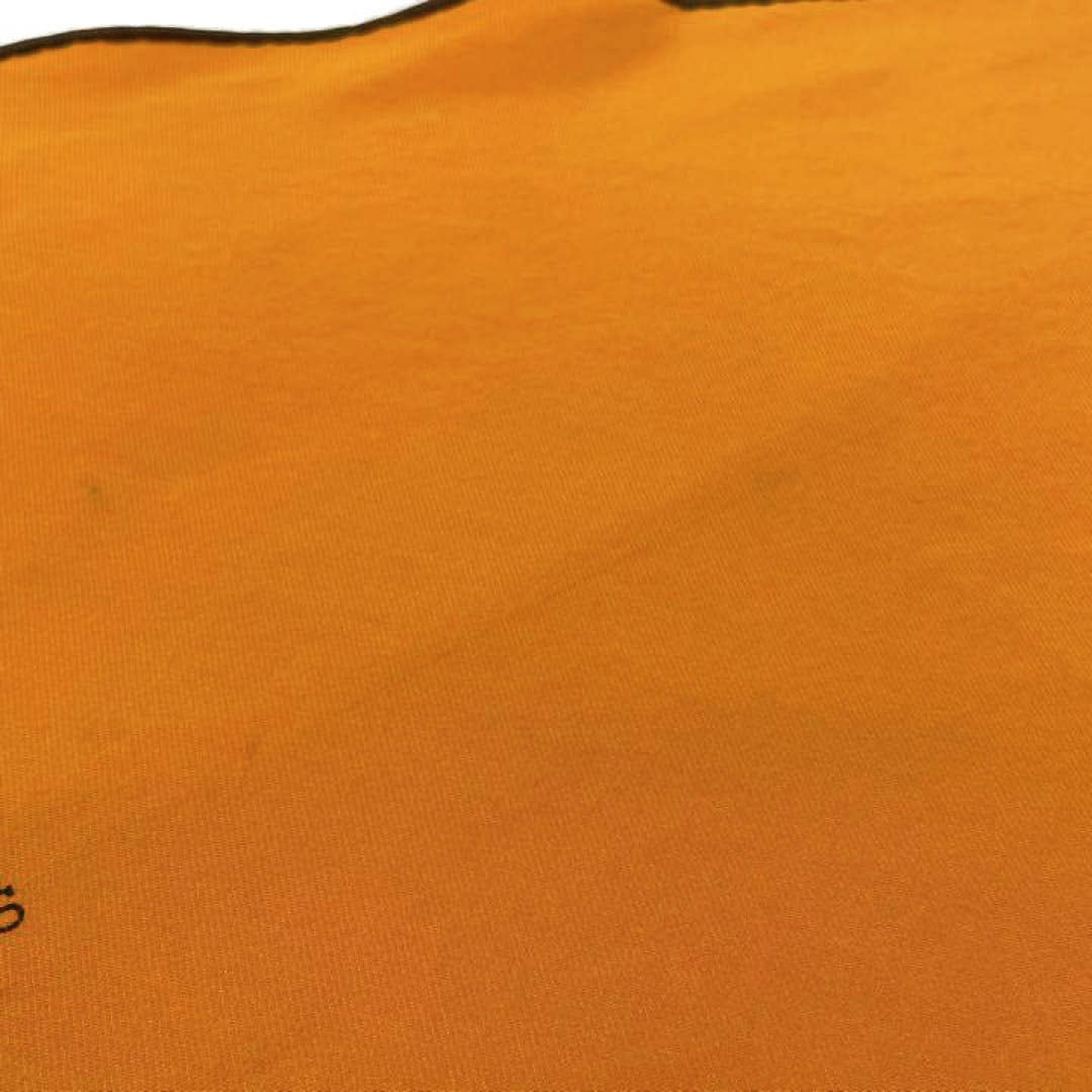 HERMES エルメス ひし形スカーフ ロザンジュ シルク オレンジ ブラウン