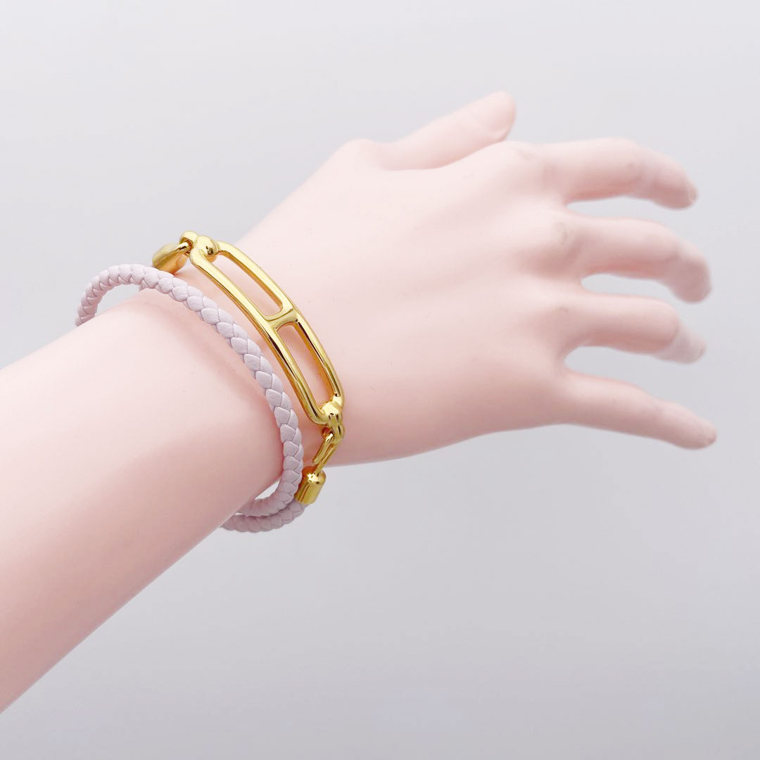 HERMES エルメス レザーブレスレット ルリ ドゥブルトゥール スイフト