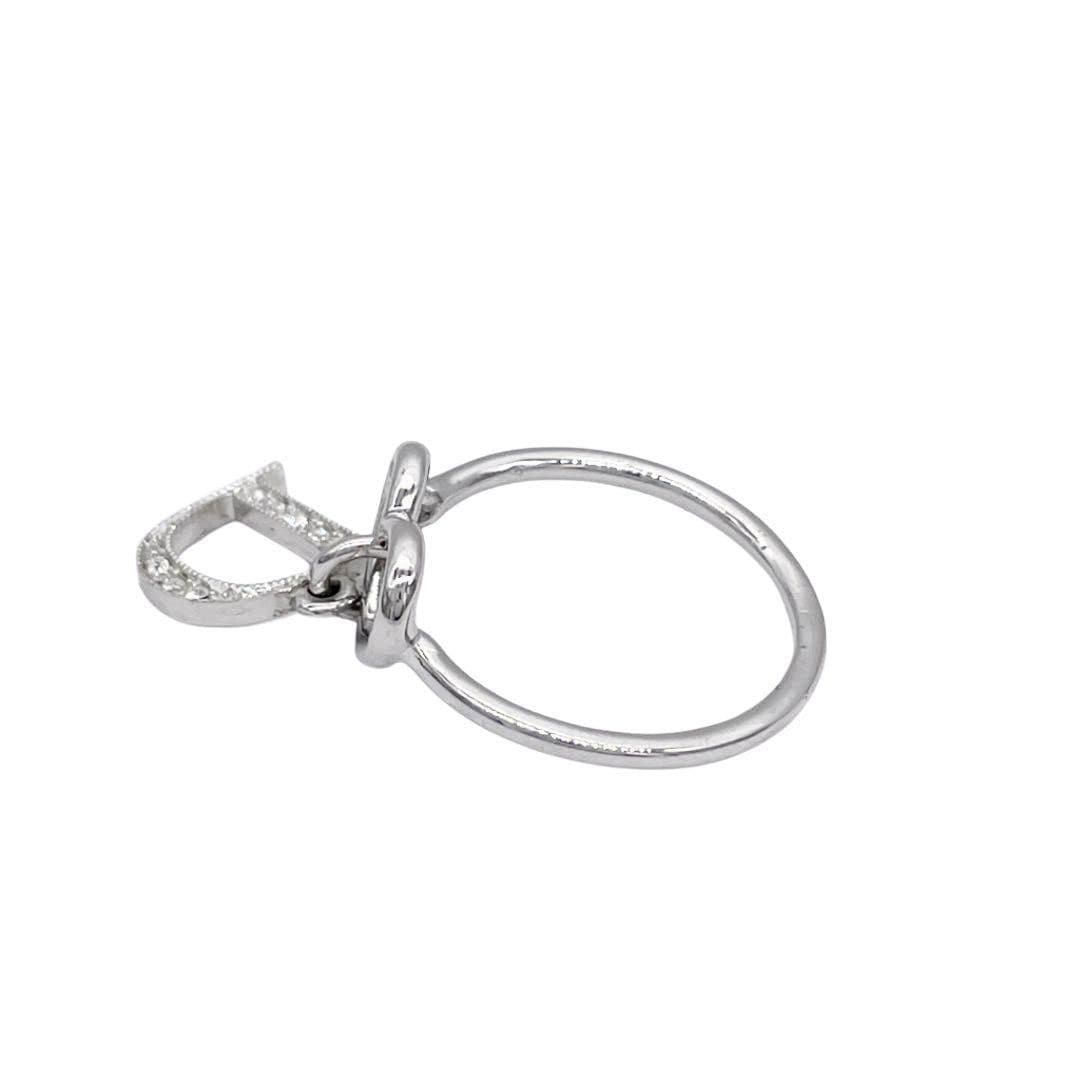 Christian Dior クリスチャンディオール ハートリング 指輪 Dロゴ