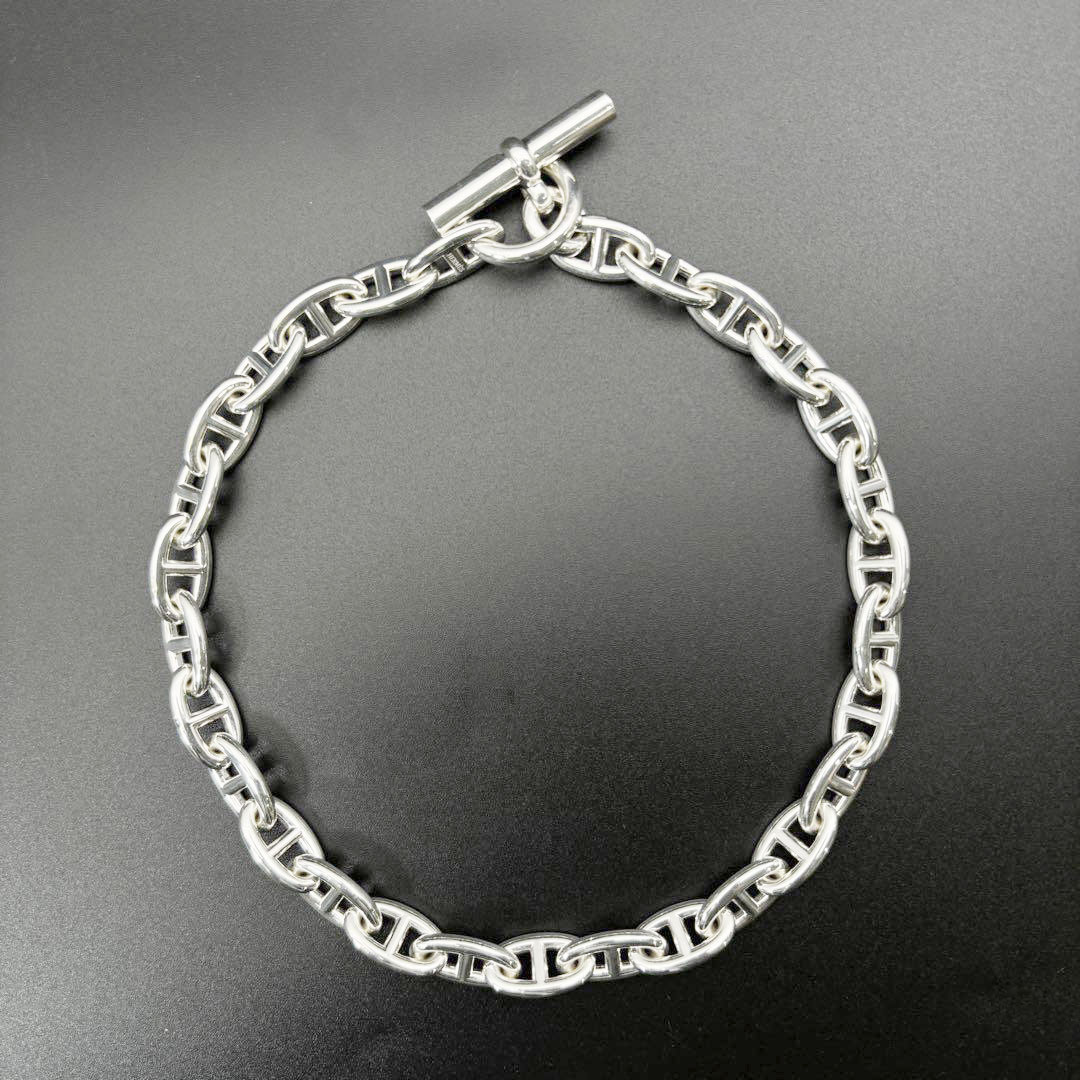 HERMES エルメス ネックレス シェーヌダンクルGM 29コマ 925 シルバー