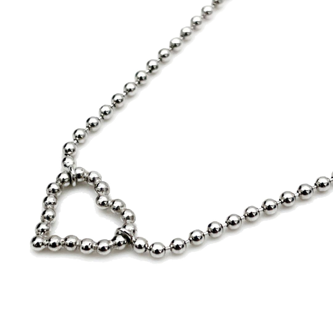 GUCCI グッチ ネックレス ハート GG ボールチェーン 925 シルバー