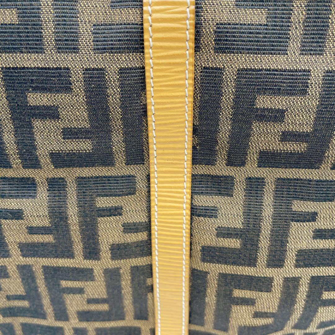 FENDI フェンディ ボストンバッグ ズッカ柄 キャンバス レザー