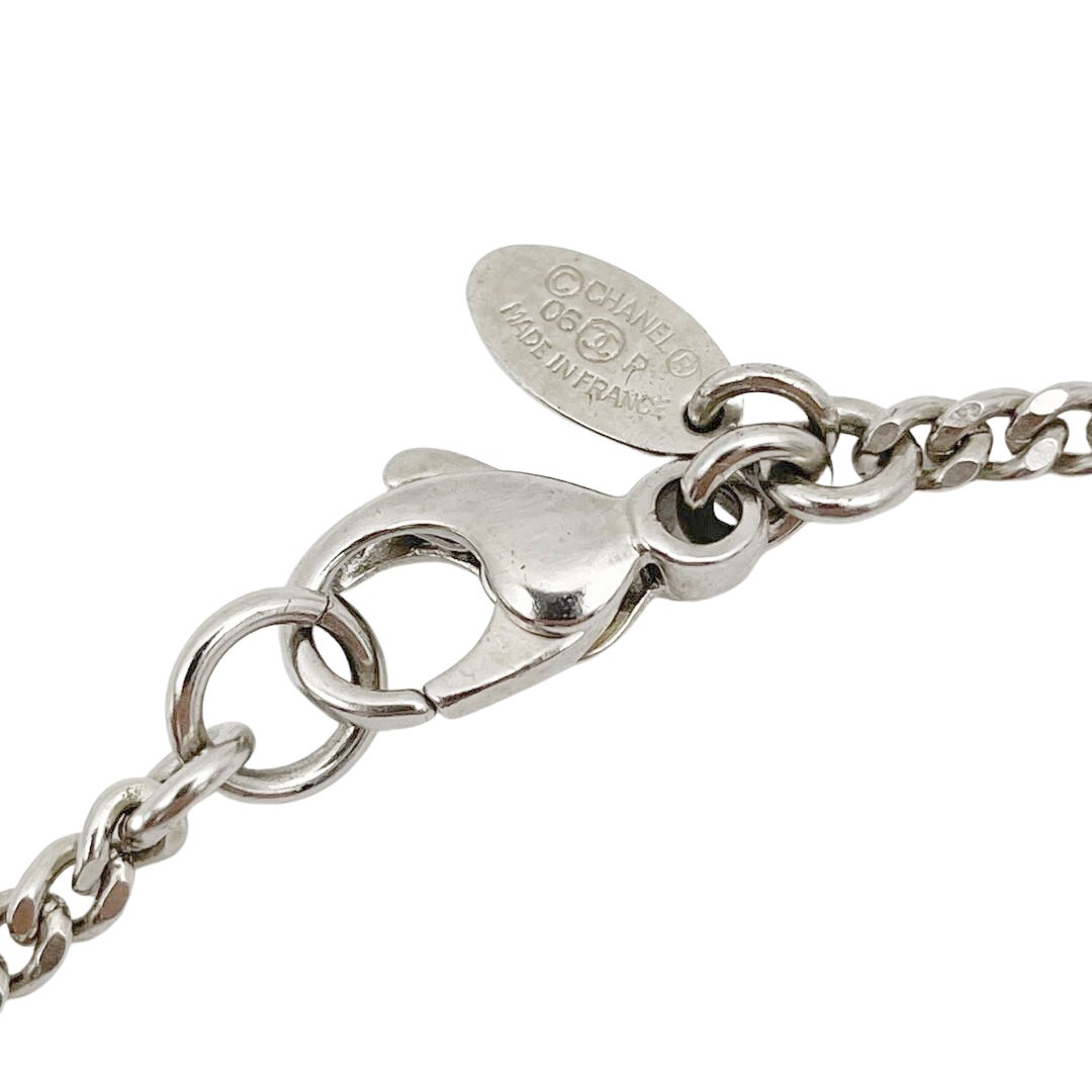 CHANEL シャネル 2連ネックレス ココマーク コイン 06P シルバー