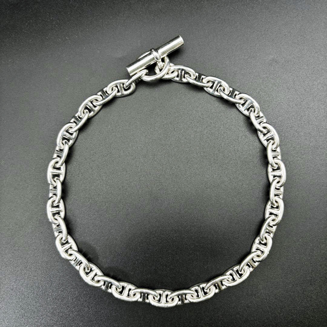 HERMES エルメス ネックレス シェーヌダンクルMM 36コマ 925 シルバー