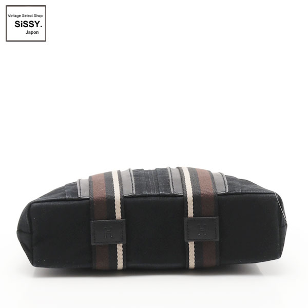 □エルメス□ トロカホリゾンタルPM トートバッグ キャンバス ブラック