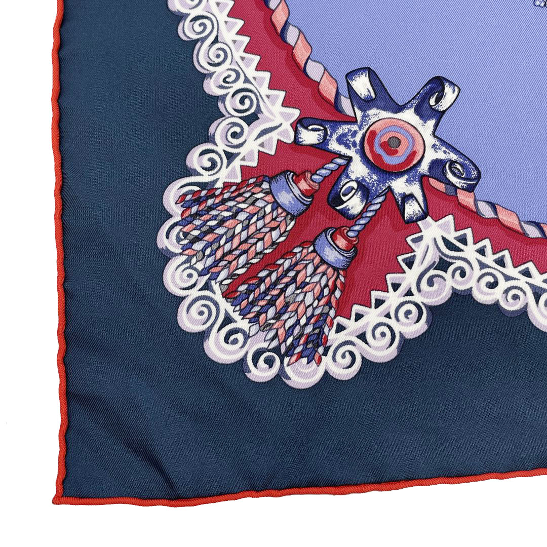 HERMES エルメス スカーフ カレ90 「PAPEROLES(馬車と貴族)」 シルク