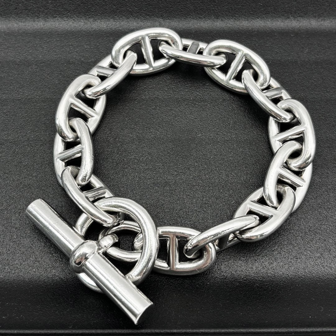 HERMES エルメス ブレスレット シェーヌダンクルTGM 13コマ Ag925