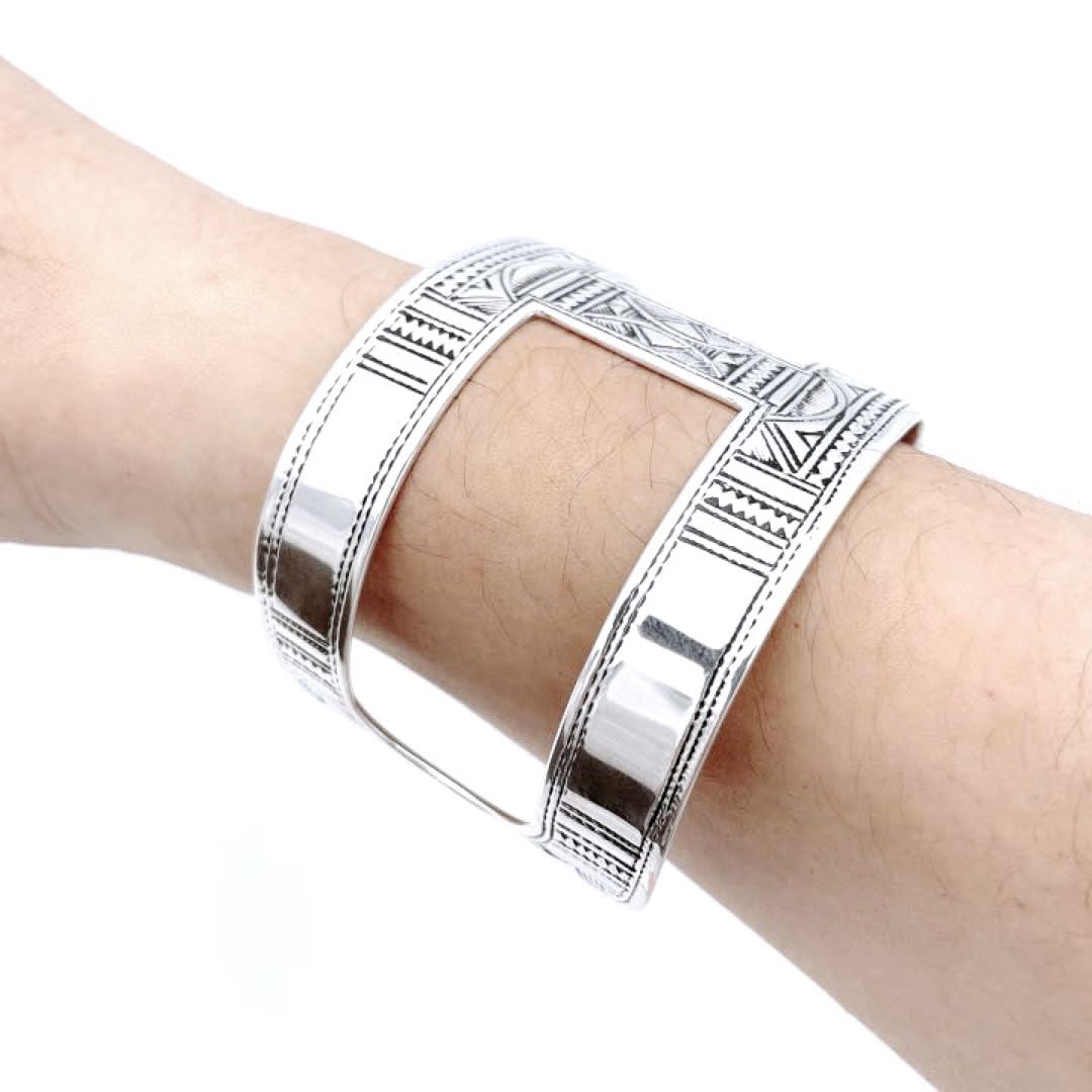 HERMES エルメス トゥアレグ バングルブレスレットPM Ag925 シルバー