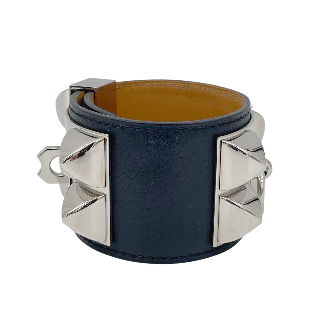 HERMES エルメス レザーブレスレット コリエドシアン Sサイズ ボックス