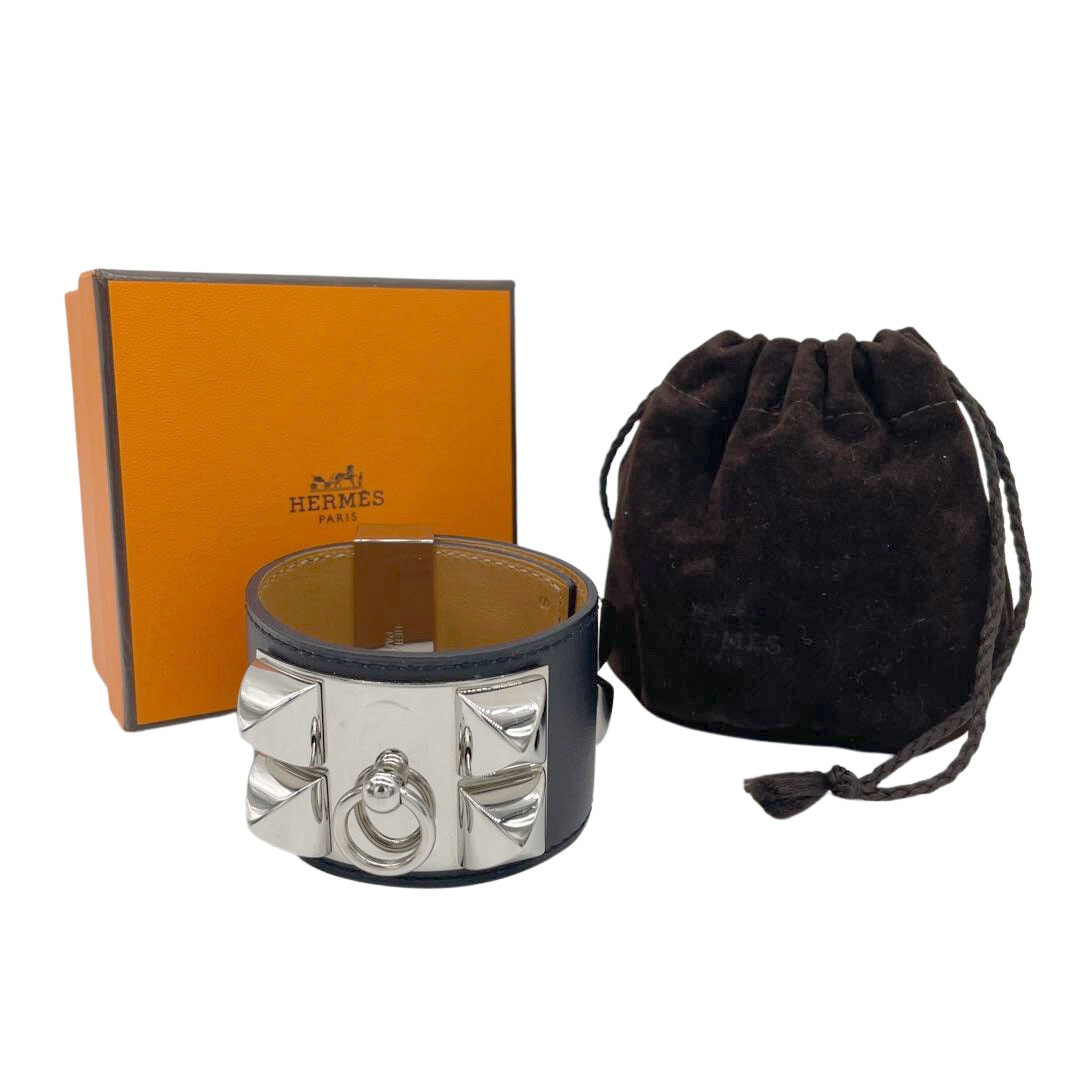 HERMES エルメス レザーブレスレット コリエドシアン Sサイズ ボックス