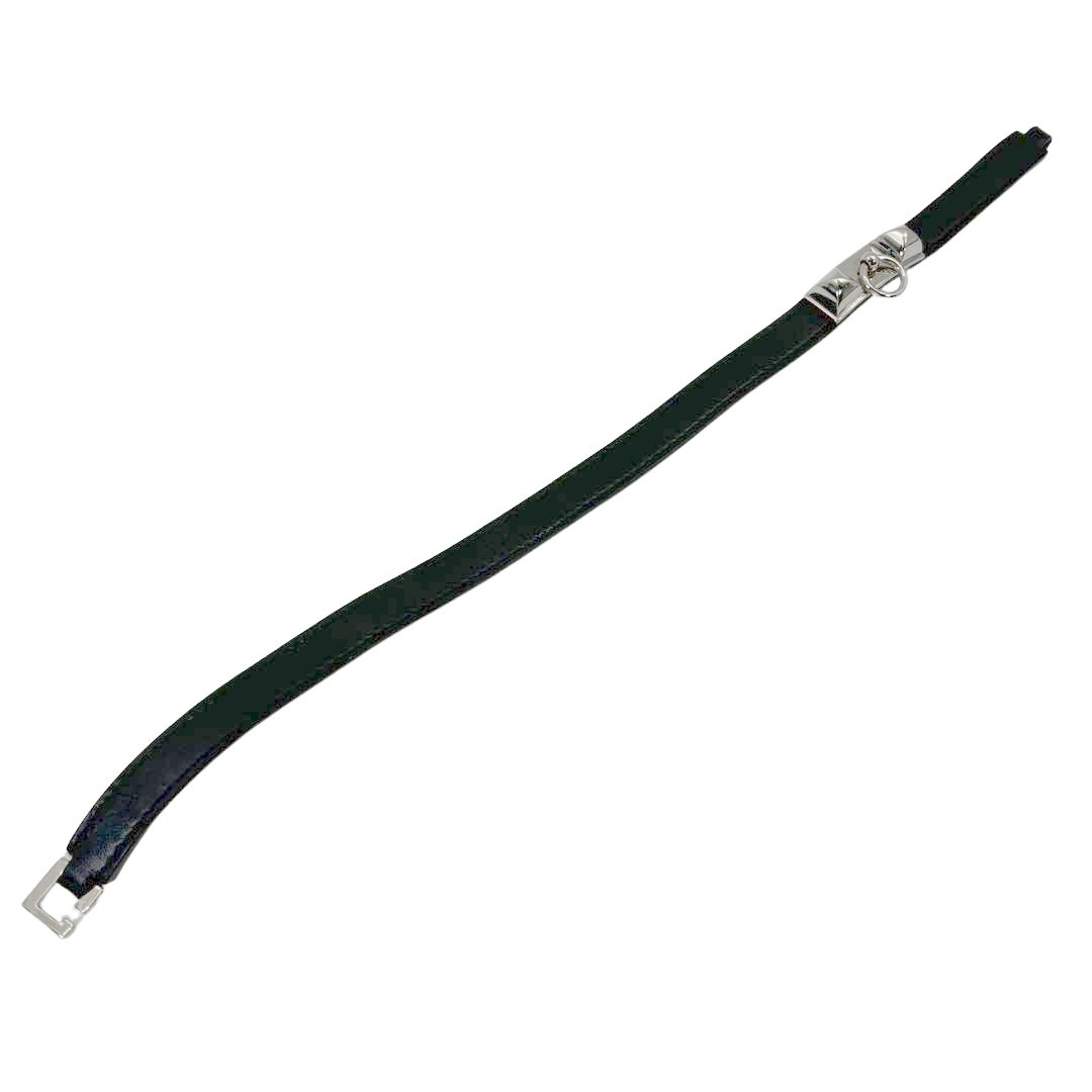 HERMES エルメス レザーブレスレット リヴァル ドゥブルトゥール